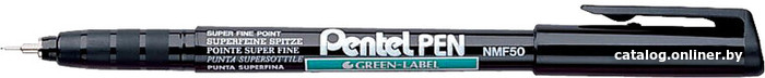 Маркер перманентный Pentel Green Label NMF50-AO (черный) Маркер перманентный Pentel Green Label NMF50-AO (черный)