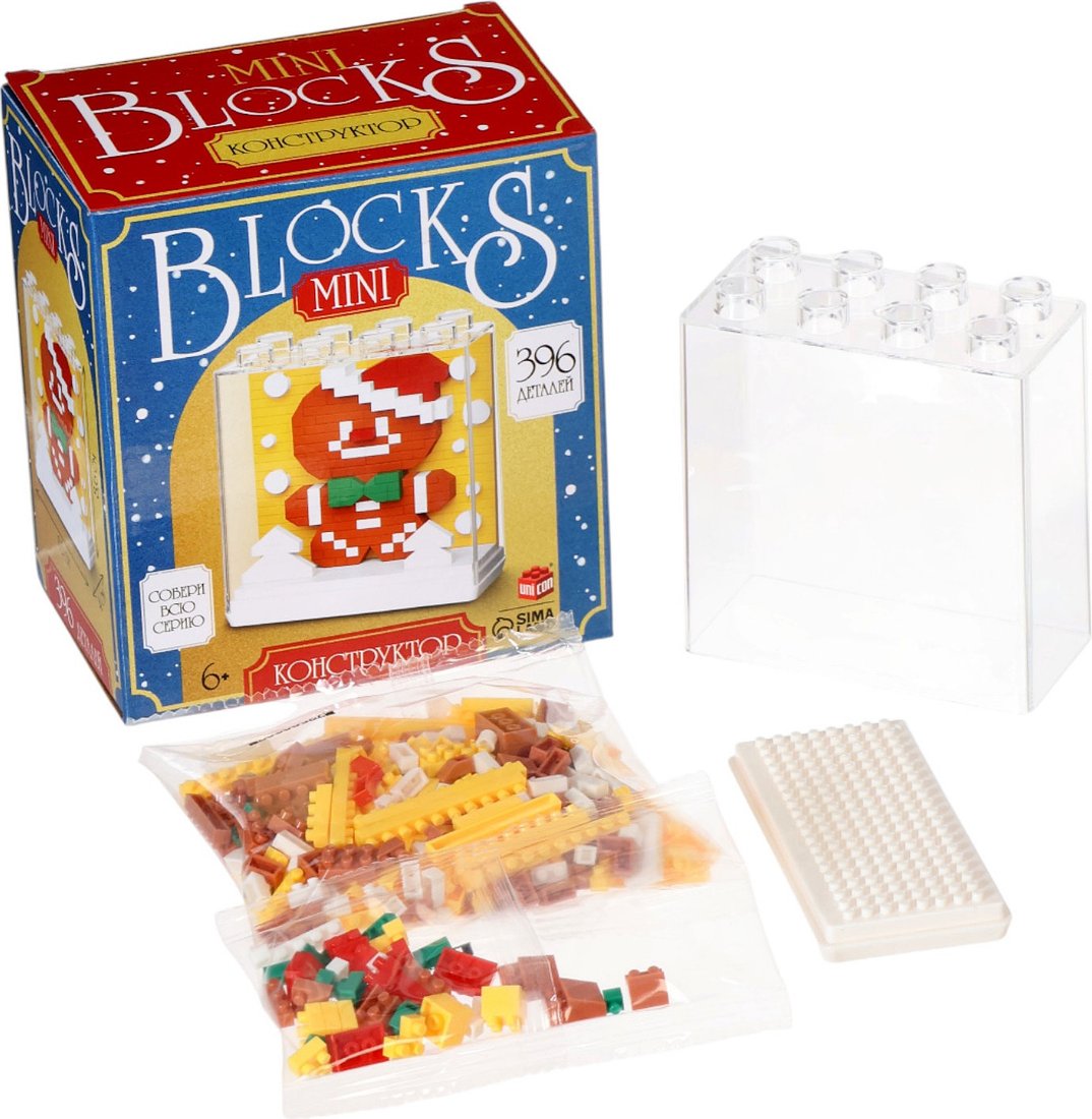 Конструктор Unicon Mini Blocks Печенька 7258 10869349