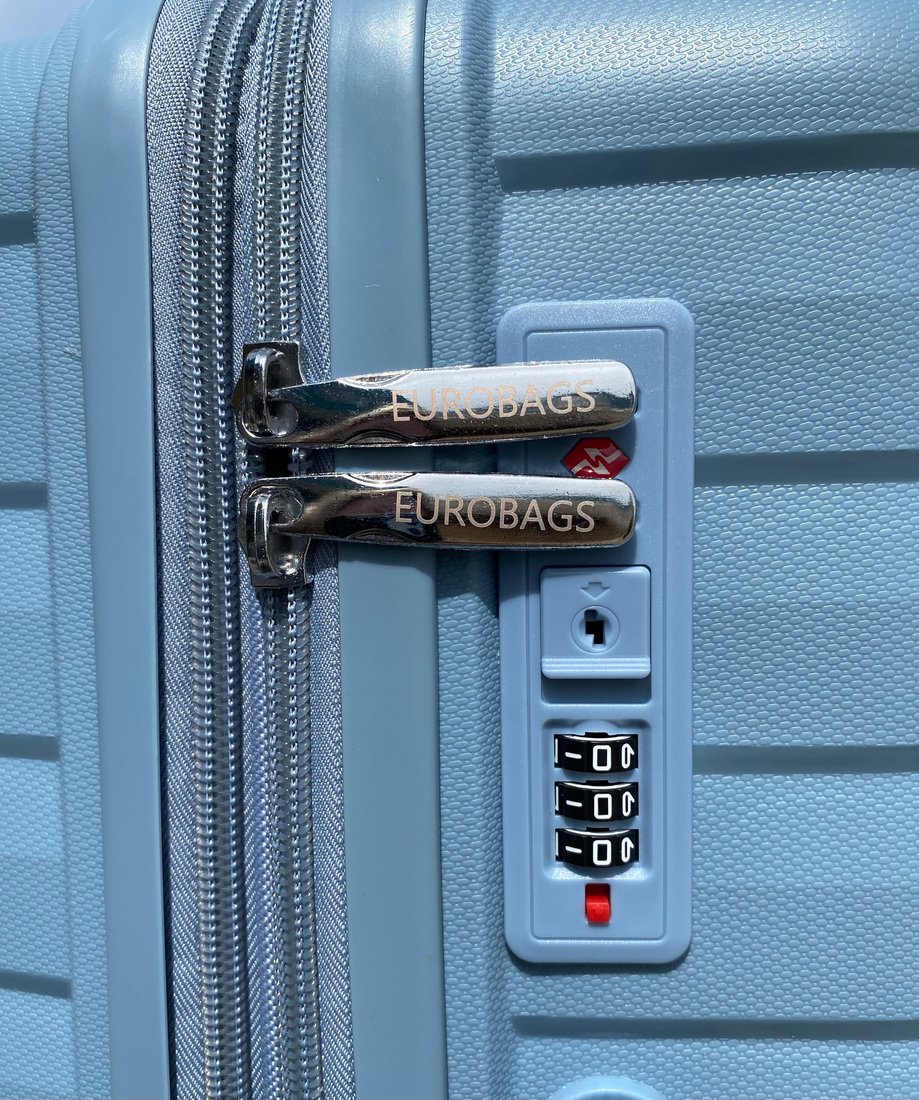 Чемодан-спиннер Eurobags PP-N85 (S, голубой)