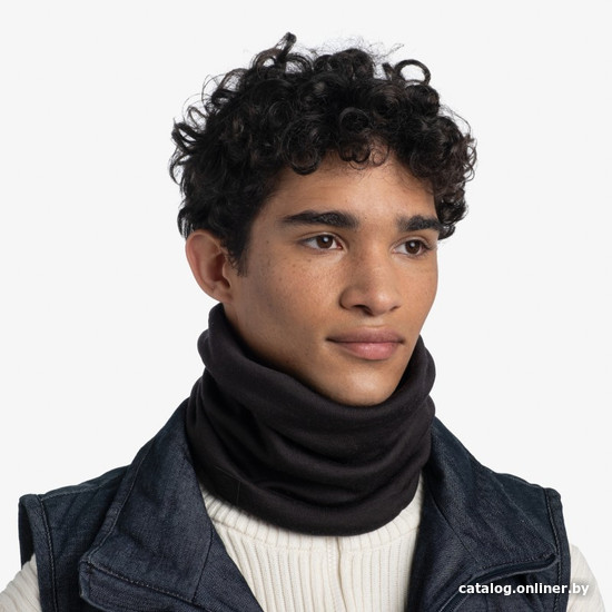 Шарф (бафф) Buff Heavyweight Merino Wool Solid Black 110963 (р. 53-62)
