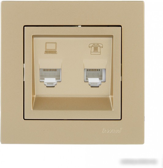 Розетка компьютерная Lezard Vesna 742-3688-143