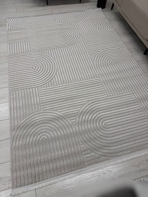 Ковер для жилой комнаты Radjab Carpet Моника Прямоугольник MC 402A 12583RK (1.2x1.8, Beige)