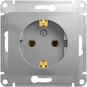 Розетка Schneider Electric Glossa GSL000343 (алюминий)