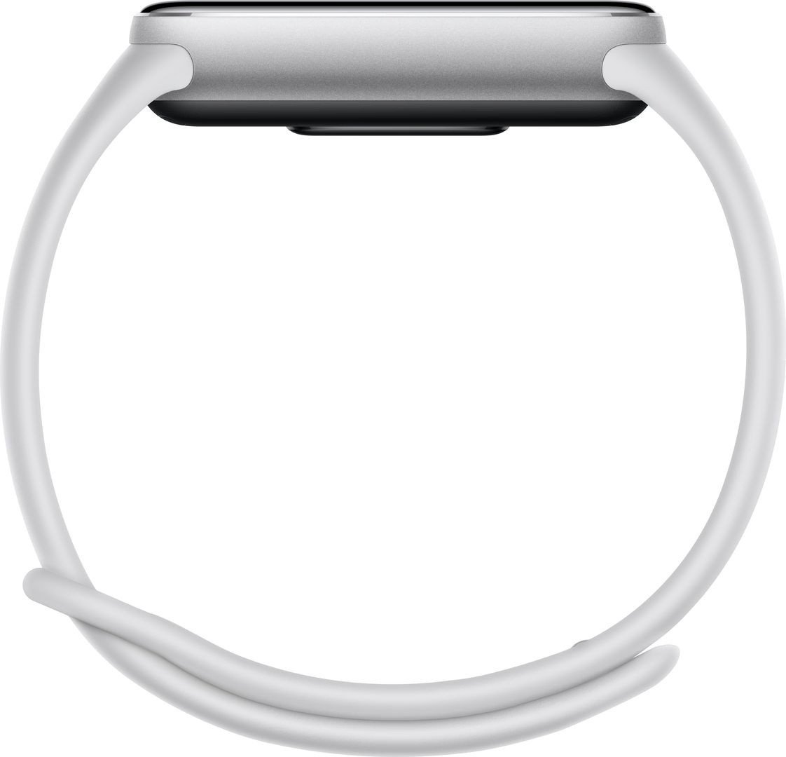 Фитнес-браслет Xiaomi Smart Band 10 M2459B1 (серебристый, с белым силиконовым ремешком, международная версия)