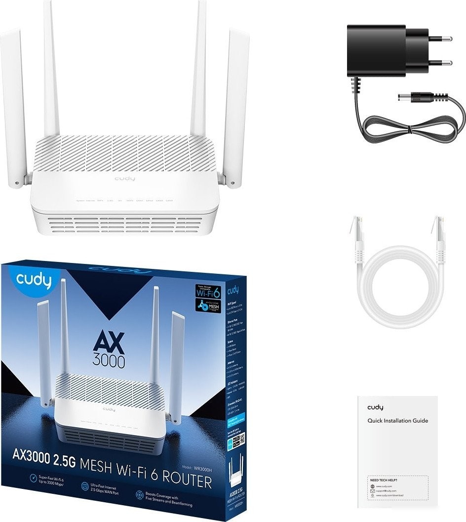 Wi-Fi роутер Cudy WR3000H 1.0