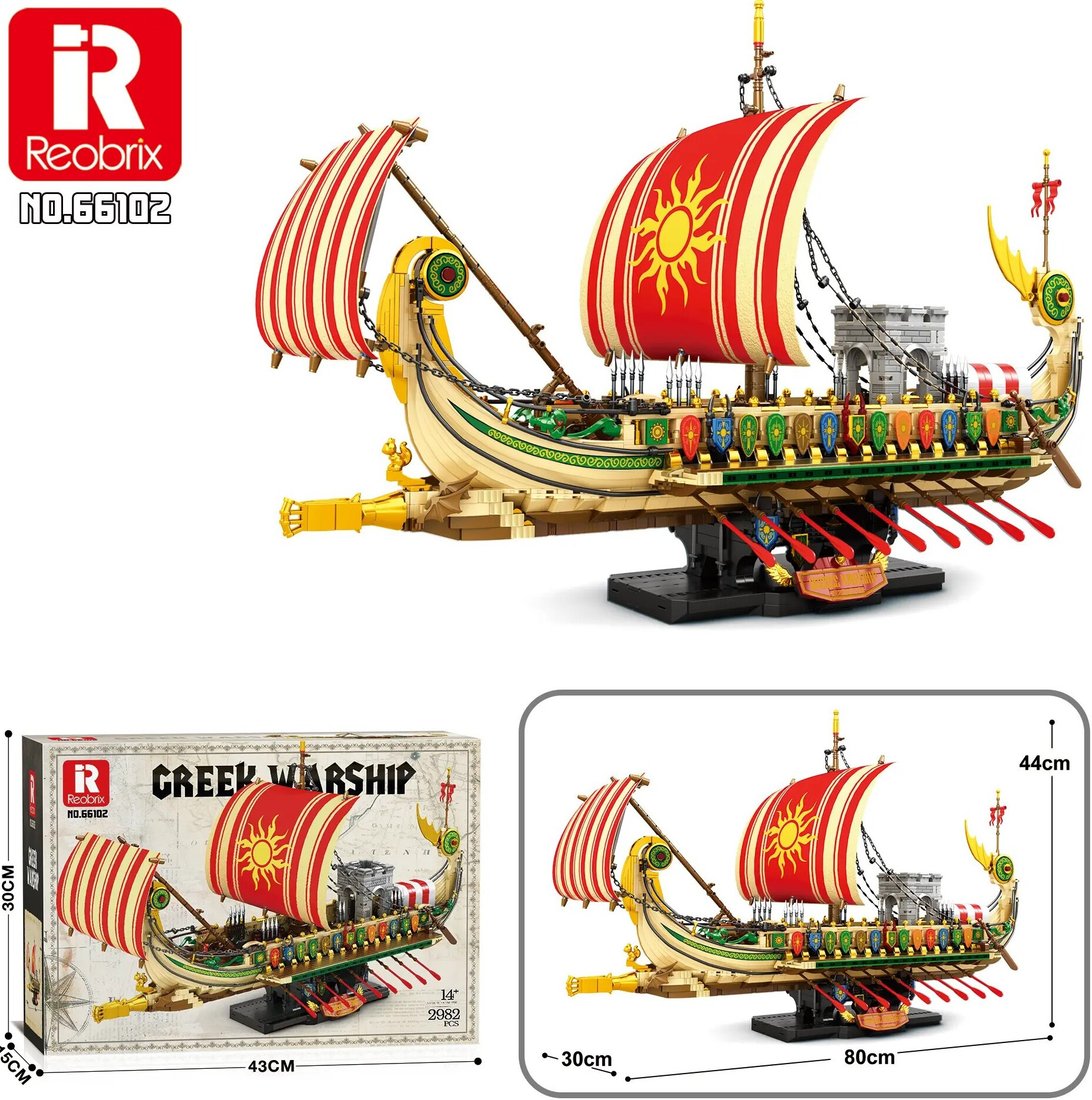 Конструктор Reobrix Греческая триера 66102