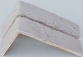 Декоративный кирпич Stone Mill Кирпич шамотный угловой (слоновая кость)