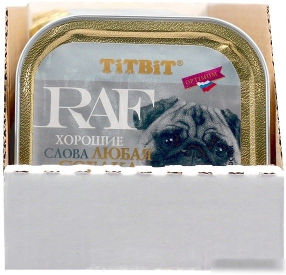 Консервированный корм для собак TiTBiT RAF Кролик 100 г
