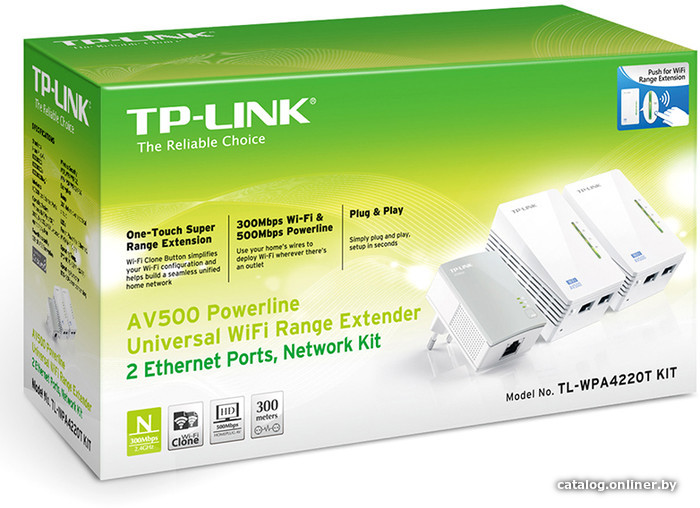 Комплект powerline-адаптеров TP-Link TL-WPA4220T KIT