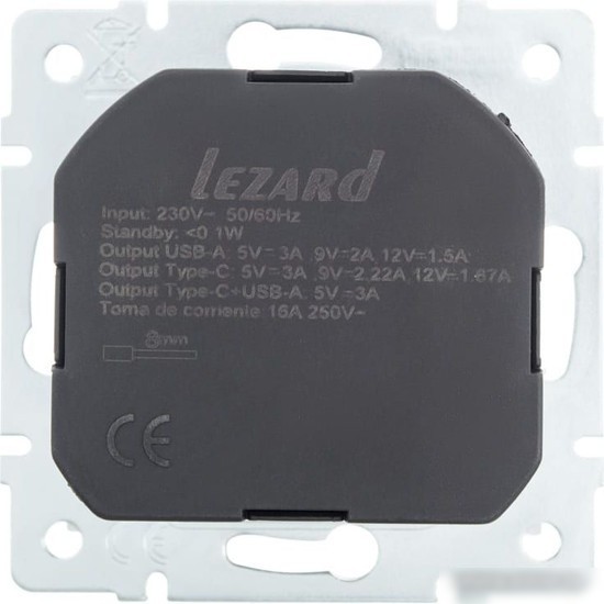 Розетка Lezard Vesna 742-3088-181TC