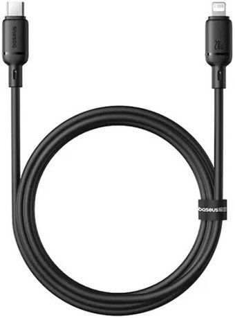 Кабель Baseus Silky Series Fast Charging Cable USB Type-C - Lightning (1 м, черный)