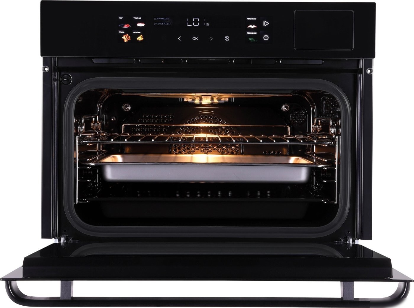 Электрический духовой шкаф Hiberg S-VMF 5515 B Smart
