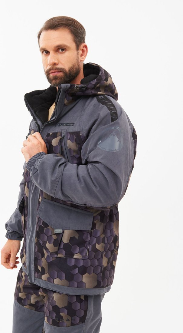 Костюм Huntsman Горка Люкс -15°C Серый/001 Исландия/Alova (р.60-62/170-176)