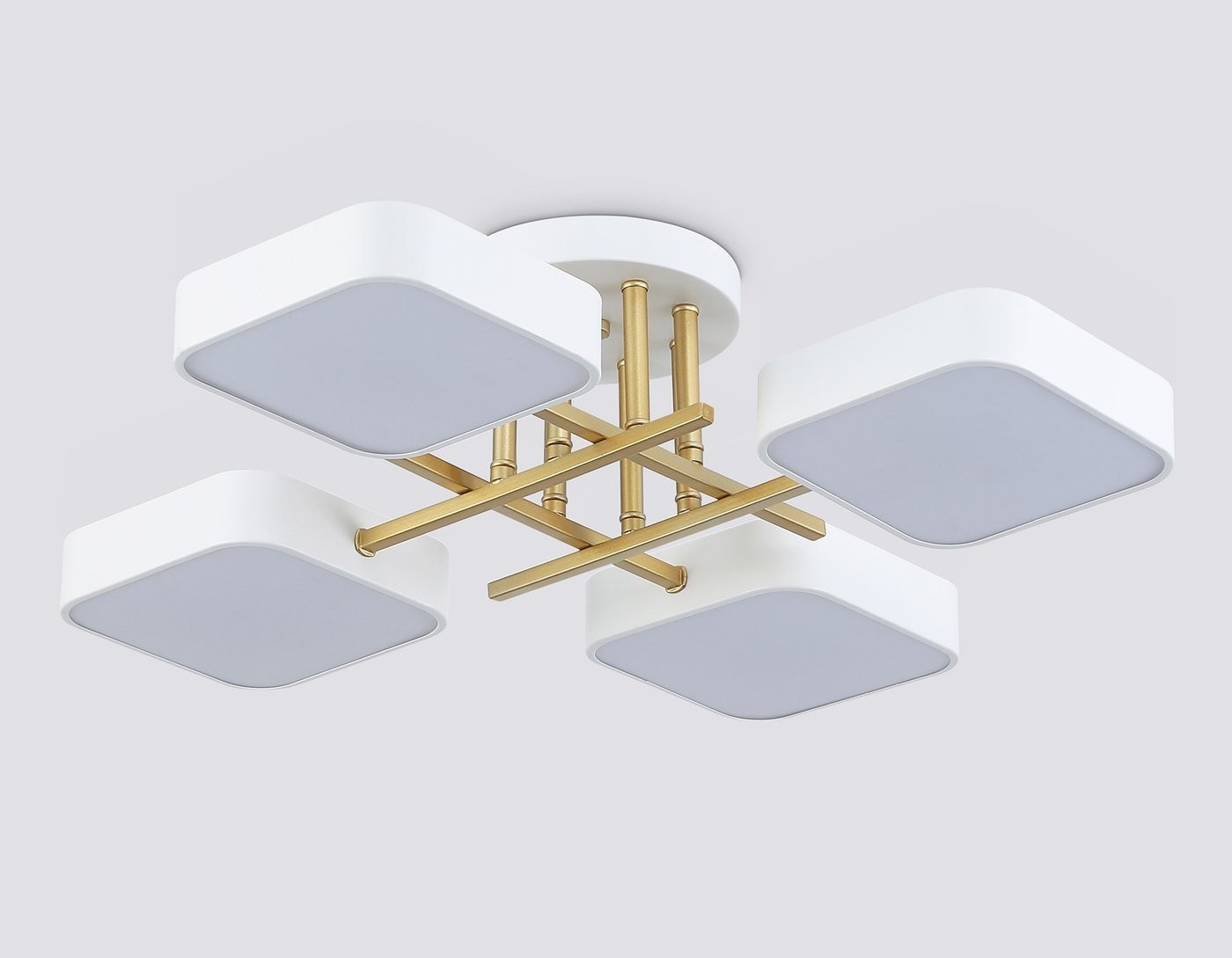 Припотолочная люстра Ambrella light FL516341/4 WH/GD (белый/золото)