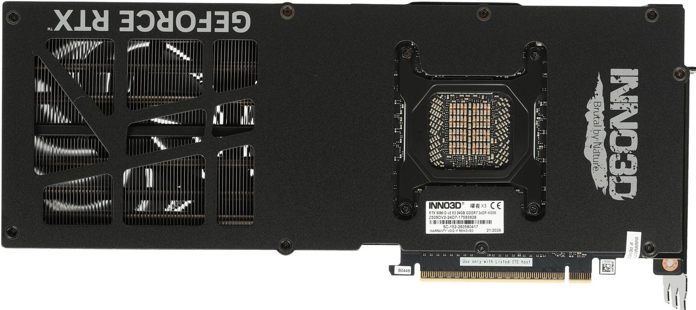 Видеокарта Inno3D GeForce RTX 5090 D v2 Midnight X3 Z509DV2-24D7-17593928