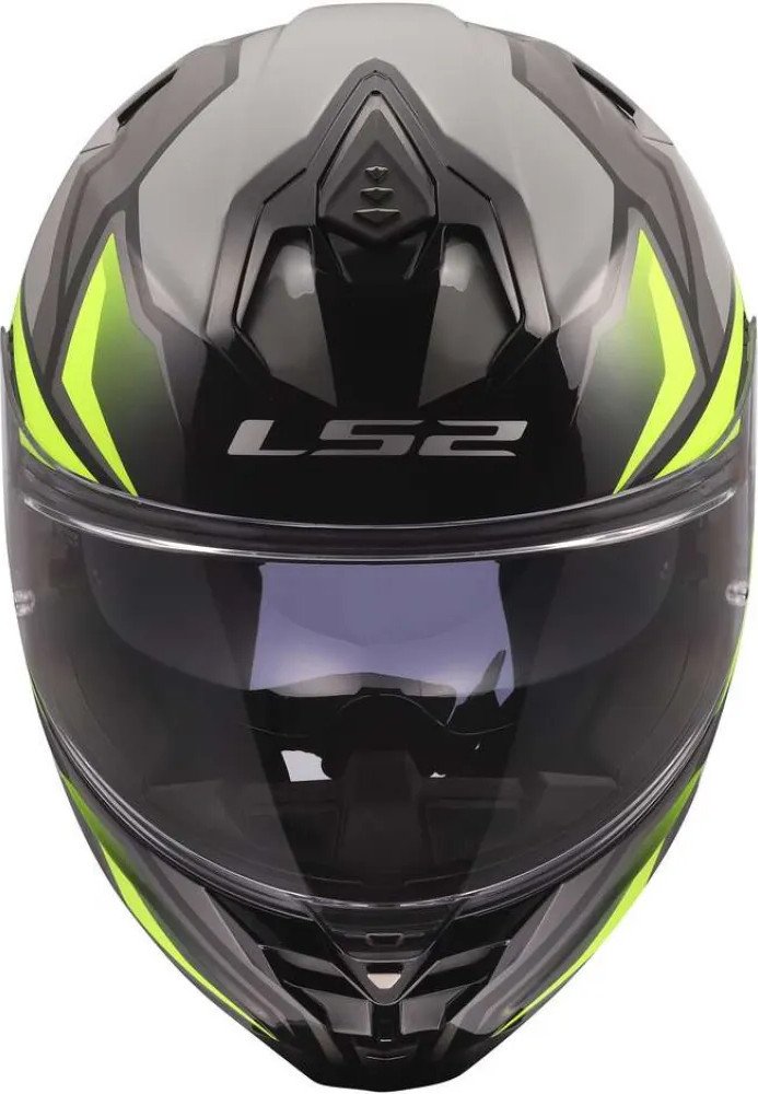 Мотошлем LS2 FF817 Challenger II Viper (2XL, серый/желтый)