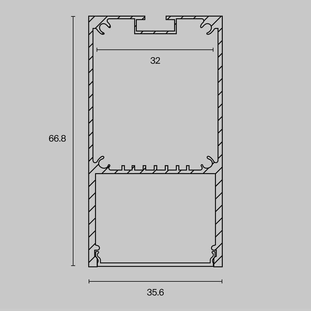 Алюминиевый профиль Maytoni Led Strip ALM-3566-S-2M