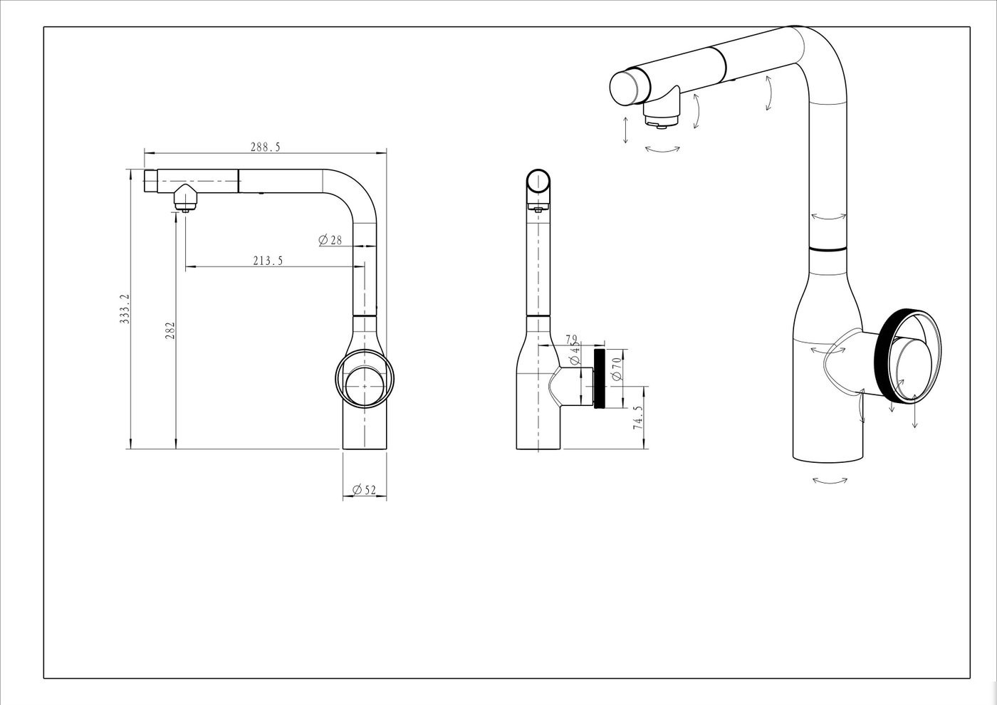 Смеситель Paulmark Ur213104-GM