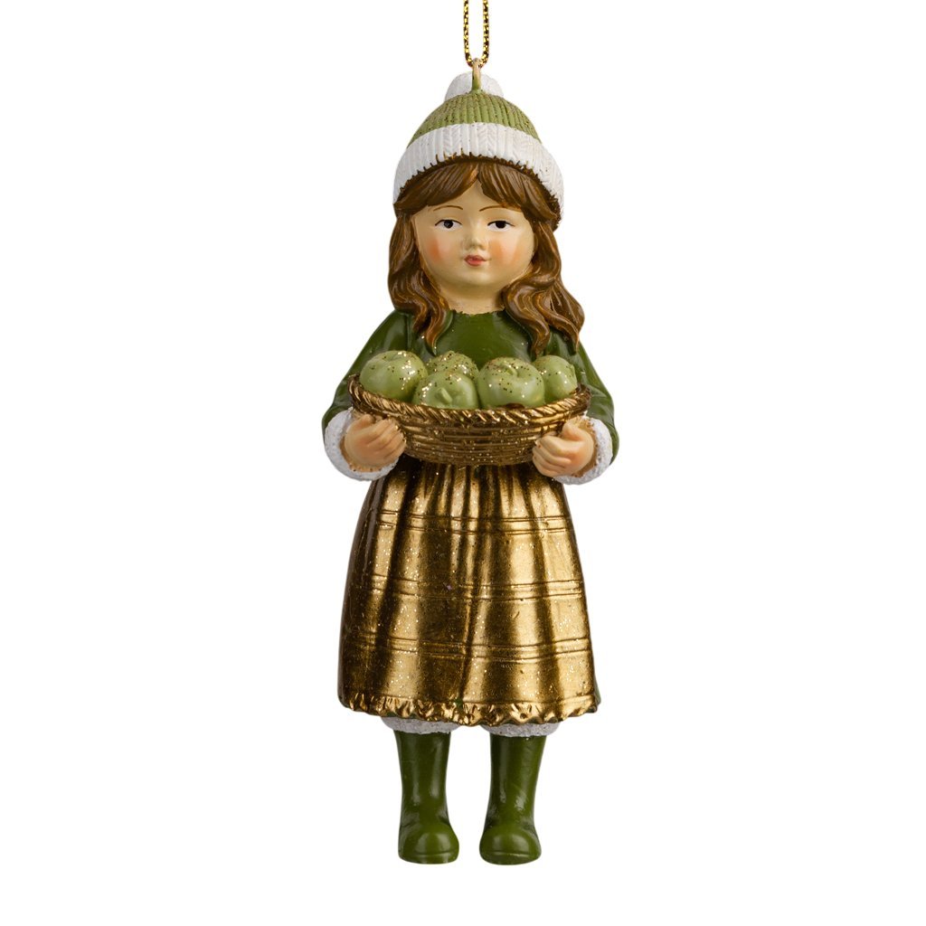 Елочная игрушка Erich Krause Decor. Девочка с яблоками 64565