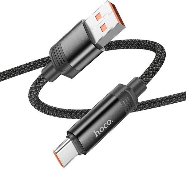 Кабель Hoco U126 USB Type-A - USB Type-C (1.2 м, черный)