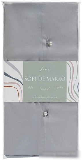 Постельное белье Sofi De MarkO Premium Mako 50х70 Нав-Пм-сер-50х70 (серый)