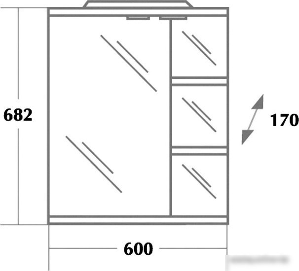 Onika Зеркало Коралл 60.01 [206001]