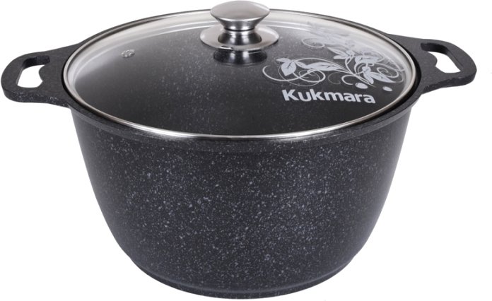 Кастрюля Kukmara кмт82-1а (темный мрамор)