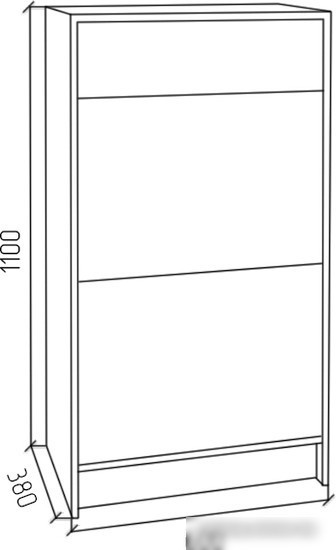 Тумба для обуви МДК Про 1100x600x380 (белый)
