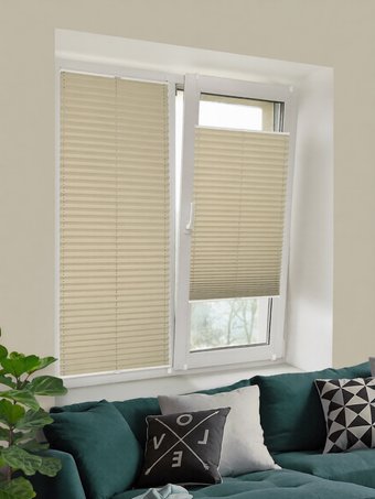 Плиссе Delfa Crep BLO СПШ-36501 (62x160, бежевый)