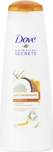 Dove Шампунь восстановление с куркумой и кокосовым маслом 380 мл