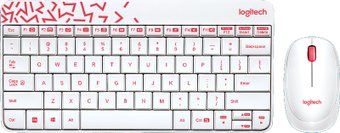 Офисный набор Logitech MK240 Nano 920-008160 (белый)
