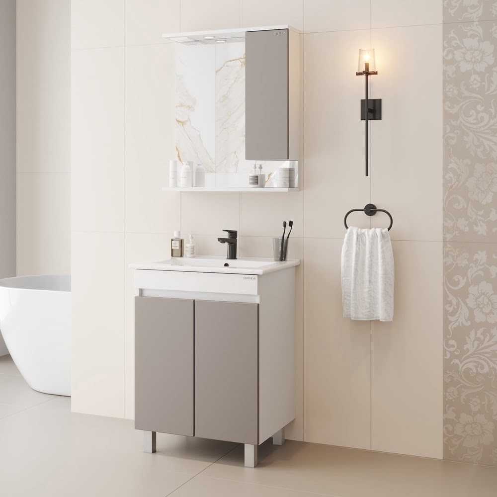 Onika Шкаф с зеркалом Марви 60 206088 (мокка)