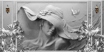 Фотообои Citydecor Барельеф 3D 300x150