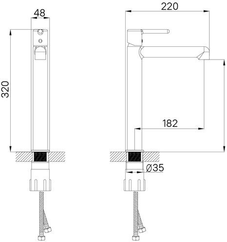 Смеситель IDDIS Aiger AIGSB01i01
