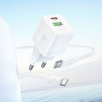 Сетевое зарядное Hoco N65 USB Type-C (белый)