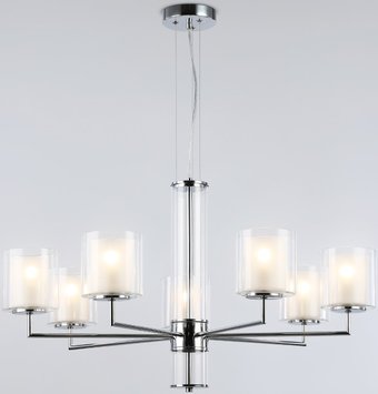 Подвесная люстра Ambrella LH56003/7 СH/FR (хром/белый матовый)
