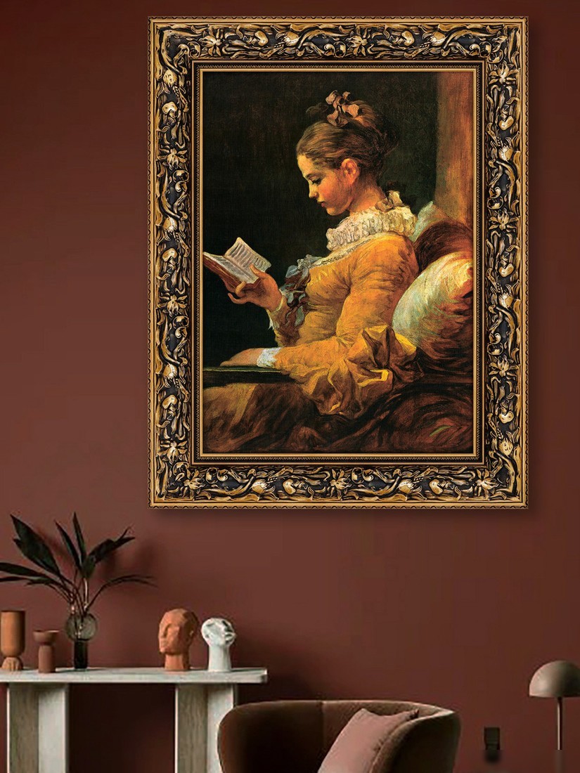 Картина Декарт Читательница Итальянский художник 8Л0513 (в раме)