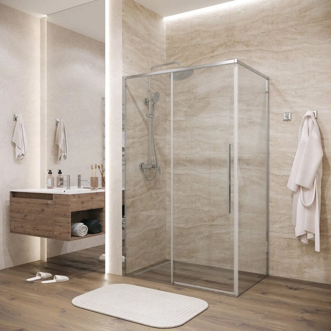 Душевой уголок Grossman Galaxy 140x90x195 120.K33.01.1490.10.00 (хром/прозрачное стекло)