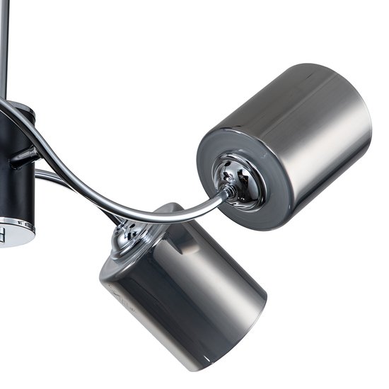 Люстра средней высоты Escada 661/4PL E27*60W Black/Chrome