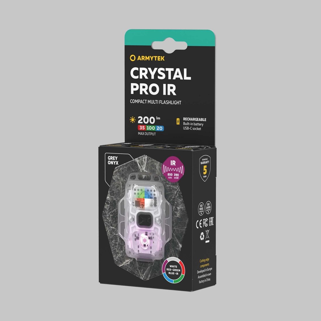 Фонарь Armytek Crystal Pro IR Grey