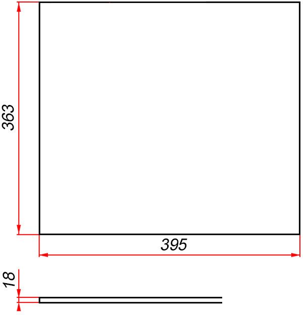 ЗОВ Столешница CLDSP18W395363 (белый)