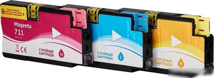 Картридж Sakura Printing SIP2V32A (аналог HP 711 Tri-colour)