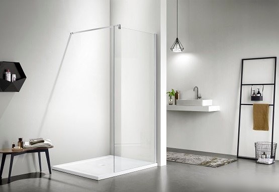 Душевая стенка Aquatek 100x200 AQ WIW 10020CH (хром/прозрачное стекло)