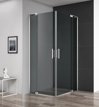 Душевой уголок Cezares SLIDER-AH-2-70/80-80/90-GRIGIO-Cr