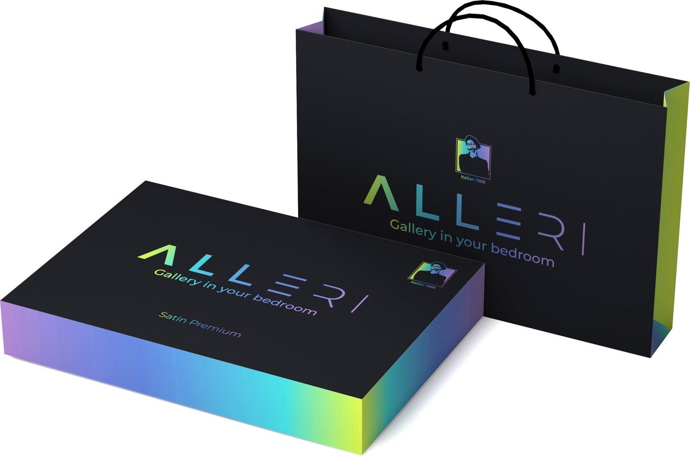 Постельное белье Alleri Сатин Premium Евро Max СП-304