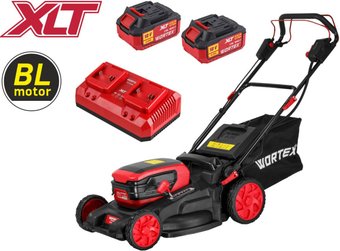 Газонокосилка Wortex CLM 4536-4 XLT Set 2334160 (с 2-мя АКБ)