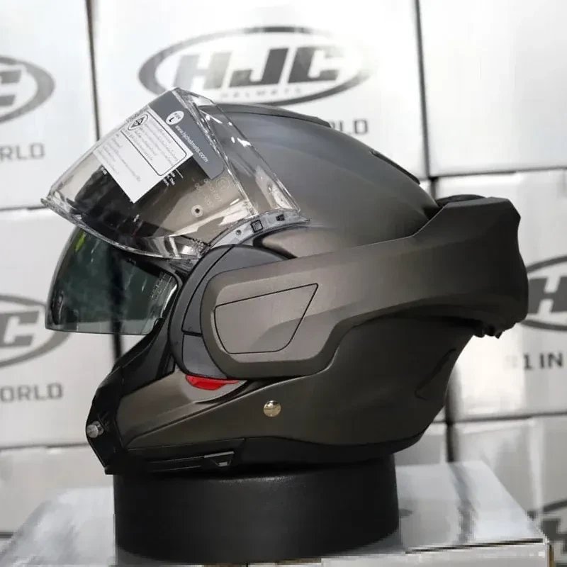 Мотошлем HJC F100 Semi Flat (S, титановый)