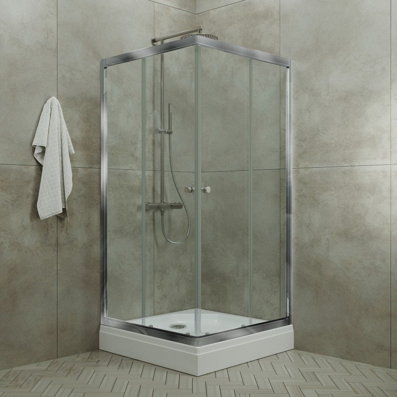 Душевой уголок Maroni Stile Chromo-GLS 80x80 Щ0000063966