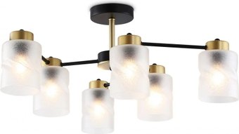 Подвесная люстра Ambrella TR303325/6 BK/GD (черный/золото)