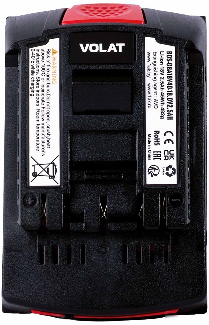 Аккумулятор VOLAT BOS-GBA18V40 (18В/2.5 Ah)